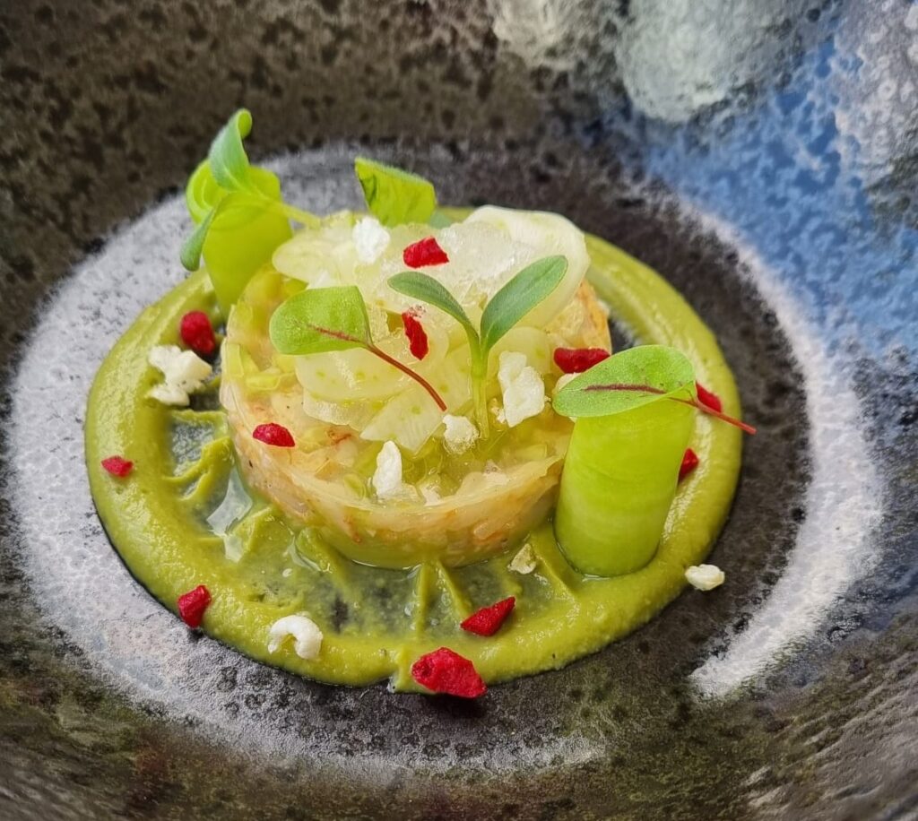 De Tuinkamer is gesloten... 1 Forrest hotel restaurant de Tuinkamer gamba met gelei karnemelk 1